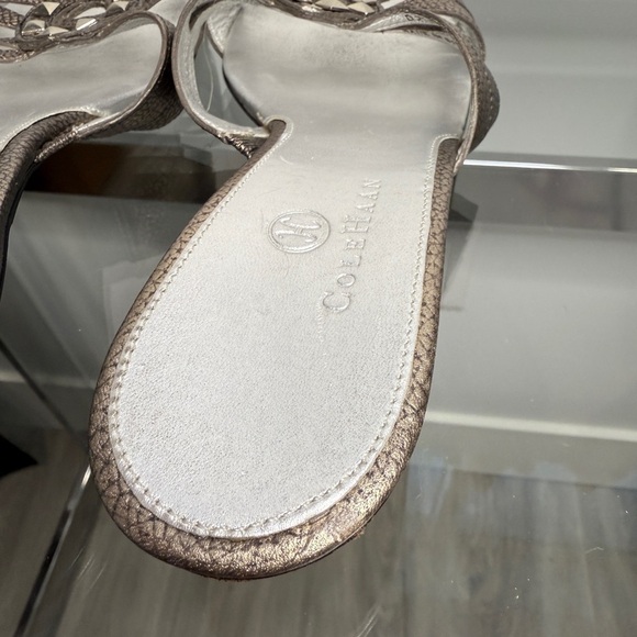 Cole Haan Gray Silver Women's Strappy Sandals (8) - Picture 9 of 9